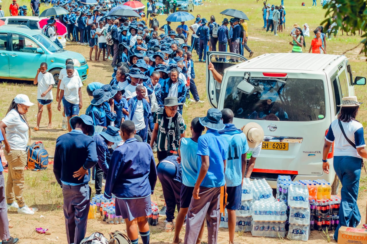 Crowd of MFM learners at the sports day venue